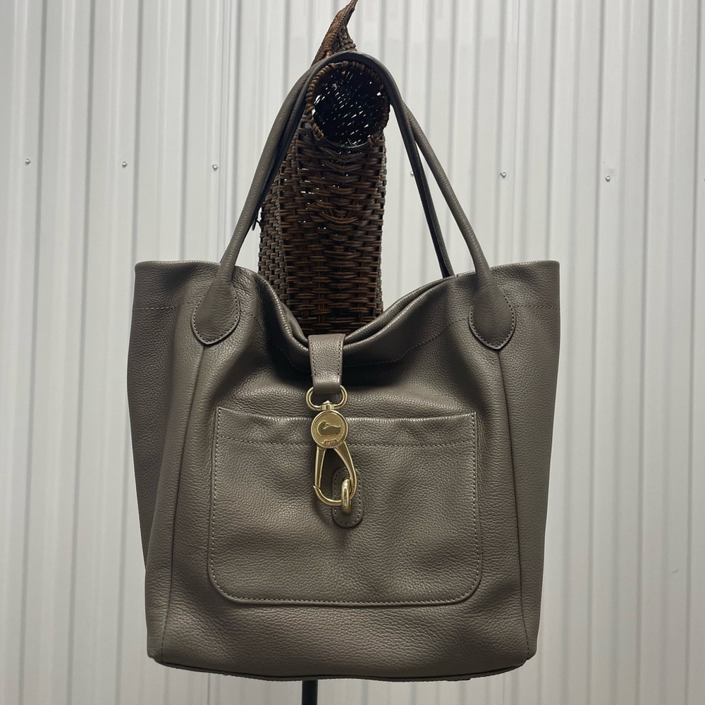 Dooney & Bourke Pebble Grain Women's Tote Shoulder Bag - Gray